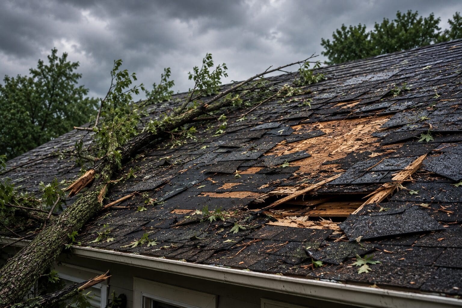 ChatGPT Image Jun 15, 2026, 04_57_37 PM Storm damage to residential roof caused by fallen tree and high winds in Birmingham, Alabama